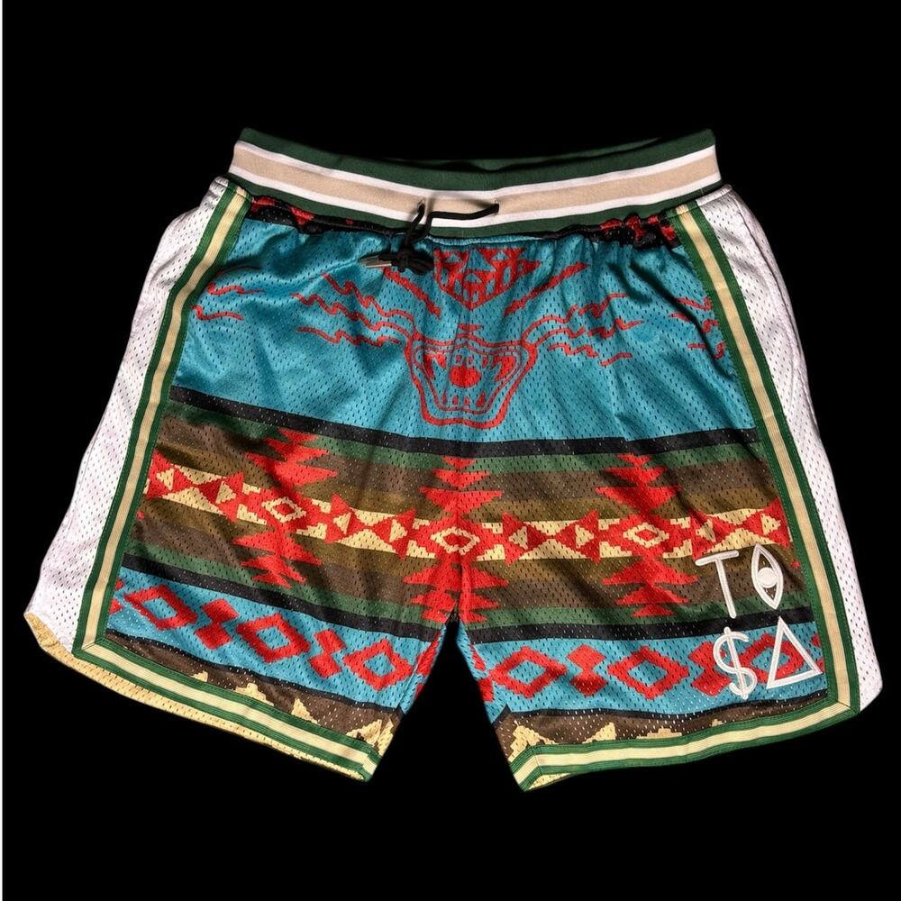 Headgear Classics Tisa Vision Tribal Athletic Gym Basketball Shorts Men Size XL